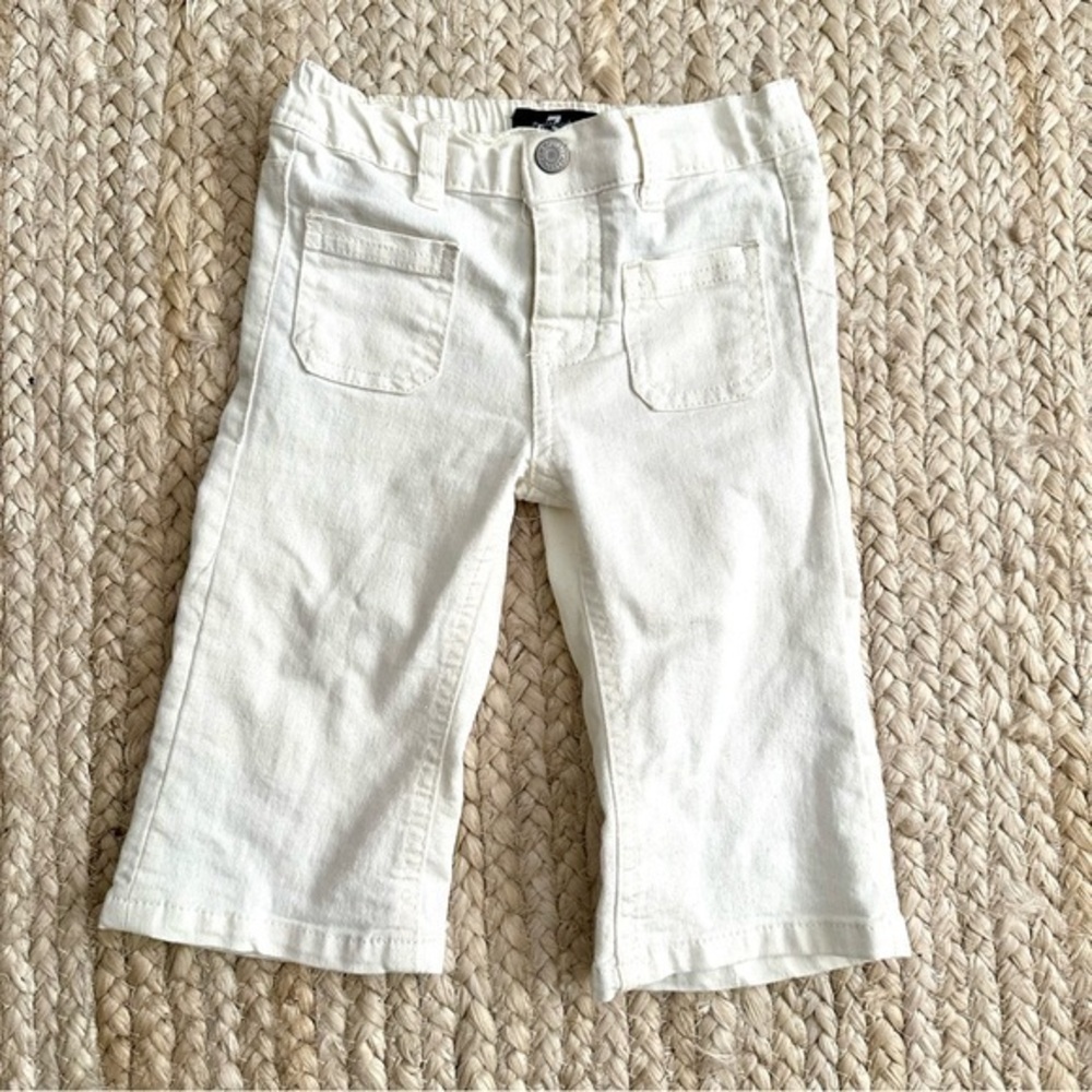 7 For All Mankind White Denim Jeans Baby Size 12M